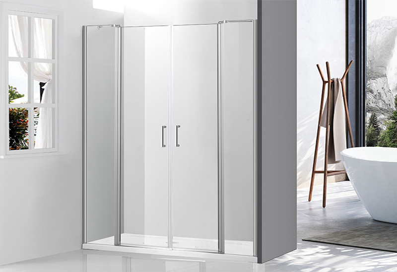 542-10 5 / 6mm Glass 2 Doors فتح شاشة دش مستقيمة للحمام